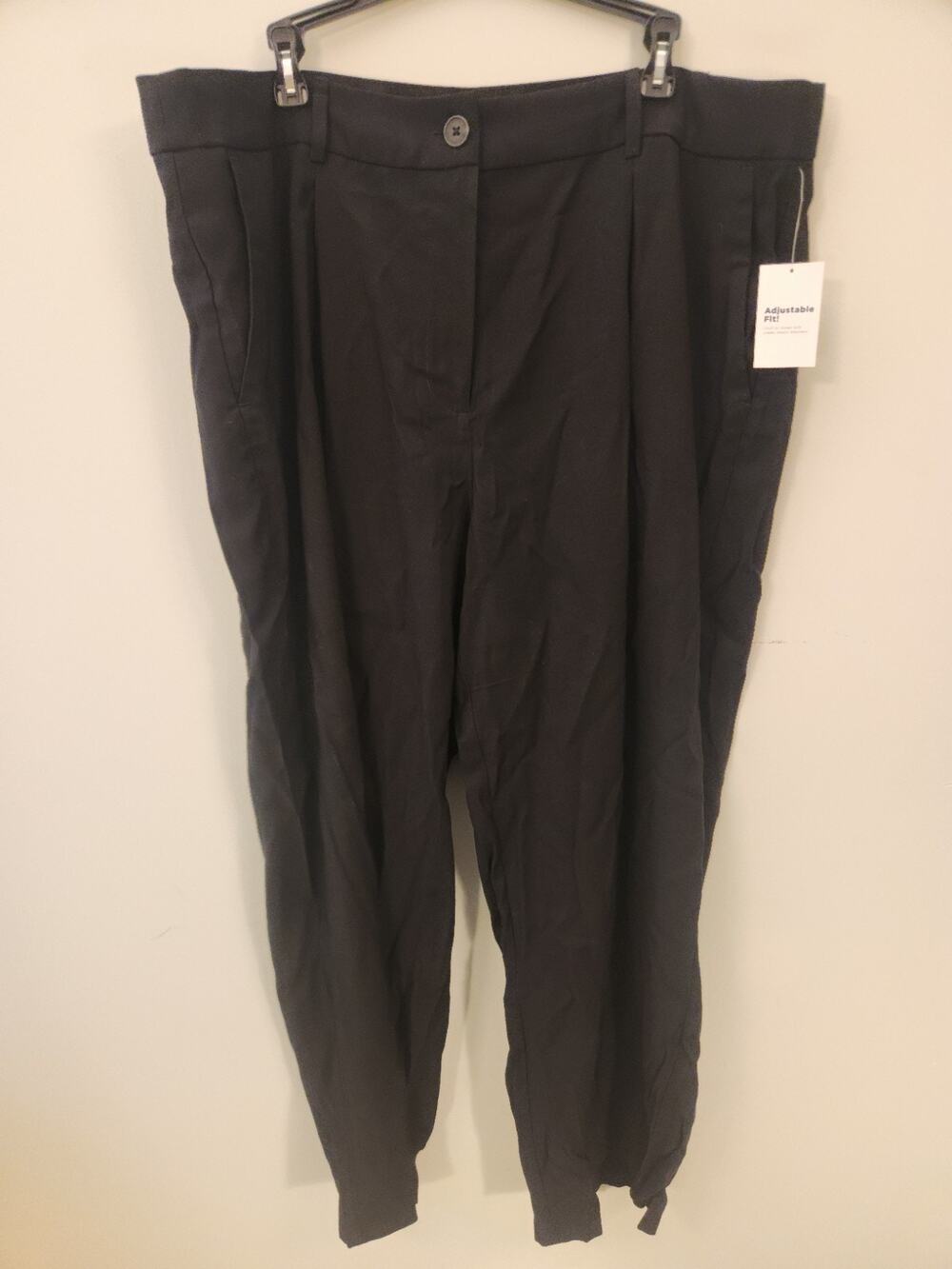 Old Navy NWT Extra Wide Leg Pants Womens 18 Black Active Dress Business Work